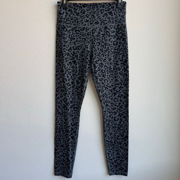 Athleta Pants - Athleta Elation Ultra High Rise Tight Leggings Gray Black Leopard Size Medium